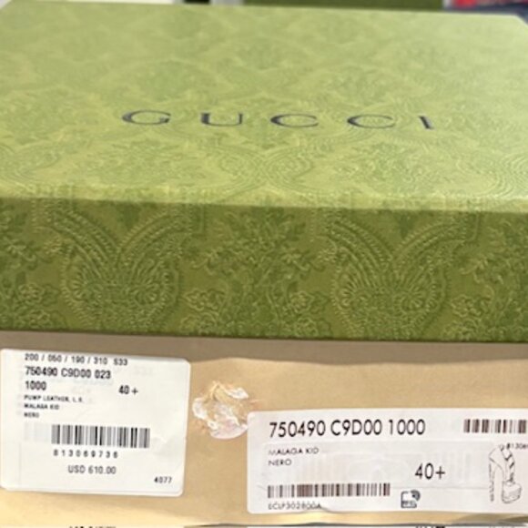 NEW GUCCI MALAGA KID NERO PUMP - Picture 5 of 5